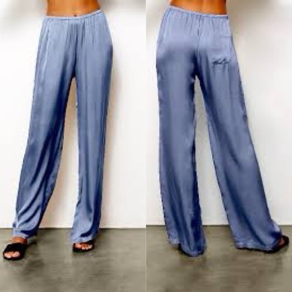 new YFB ☀︎︎ Valeria Silky Wide Leg Pants☀︎ ︎Blue - Picture 7 of 7